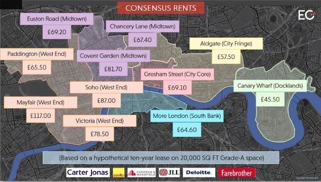 Central London Rental Map