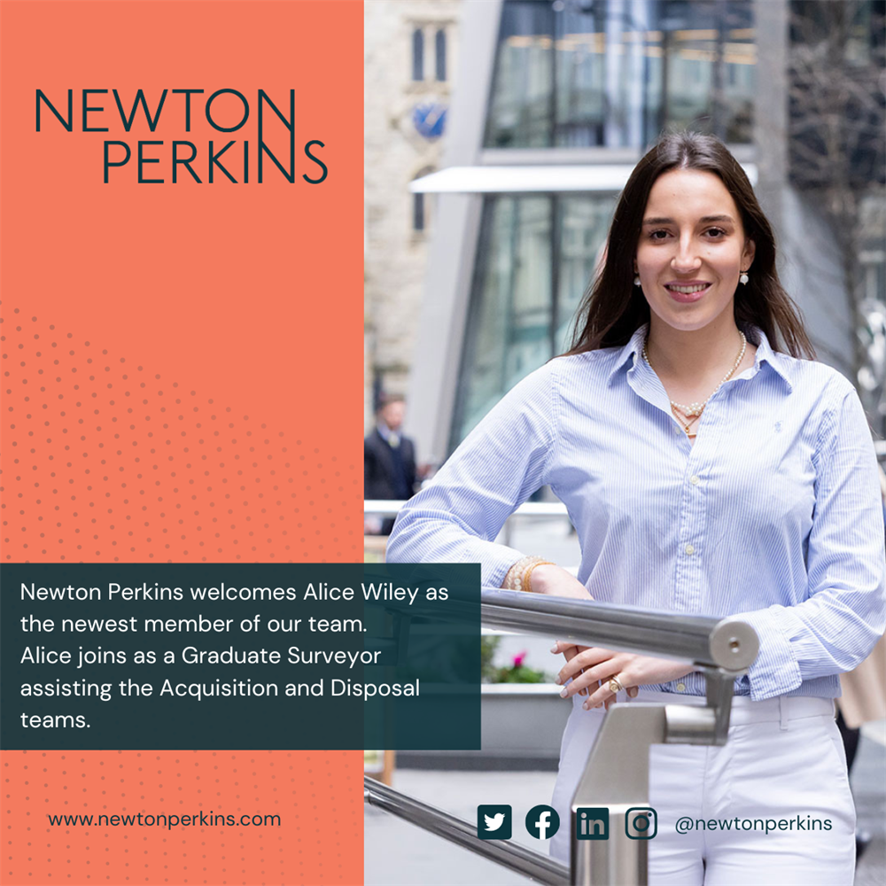 We welcome Alice to the Newton Perkins Team!