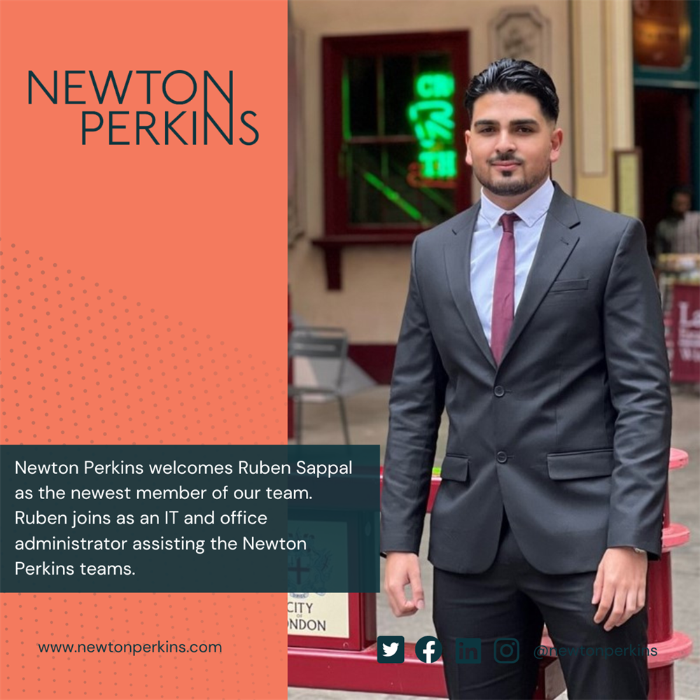 We welcome Ruben to the Newton Perkins Team!