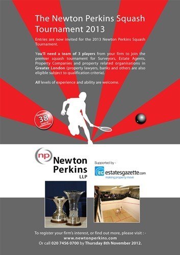 Newton Perkins Squash Tournament 2013 - Big Hitters Invited!